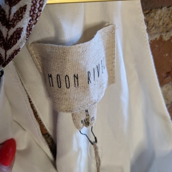 NWT Moon River Medium Halter Strap Striped Dress w/‎ Open Back - Picture 4 of 13